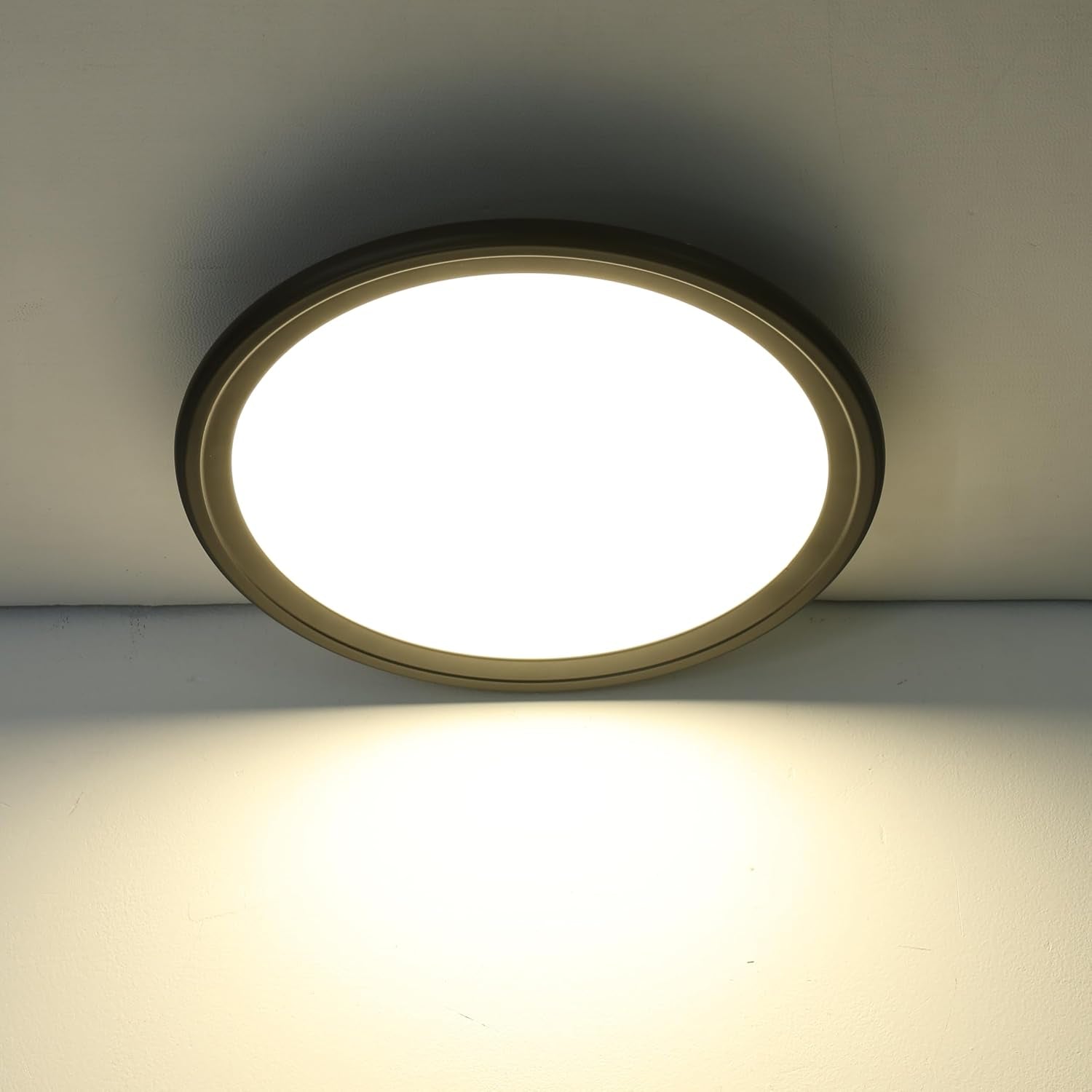 12V RV 10Inch Super Slim LED Pendant Ceiling Light Fixture, 12V RV Interior Light Fixture with On&Off Switch, 12Volt Ceiling Mount Light, Dimmable, 4000K for Motorhome Camper Trailer