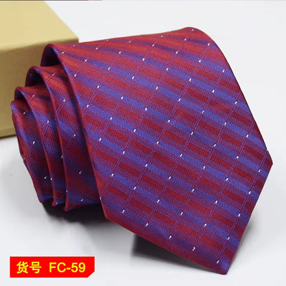 67 Styles Men'S Ties Solid Color Stripe Flower Floral 7-8Cm Jacquard Necktie Accessories Daily Wear Cravat Wedding Party Gift