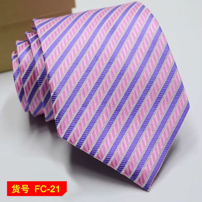 67 Styles Men'S Ties Solid Color Stripe Flower Floral 7-8Cm Jacquard Necktie Accessories Daily Wear Cravat Wedding Party Gift