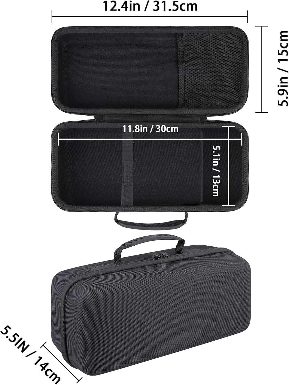 Hard Travel Case Compatible with Anker SOLIX C300 DC Power Bank Station, Outdoor 288Wh 90,000Mah Portable Power Station, 300W Solar Generator