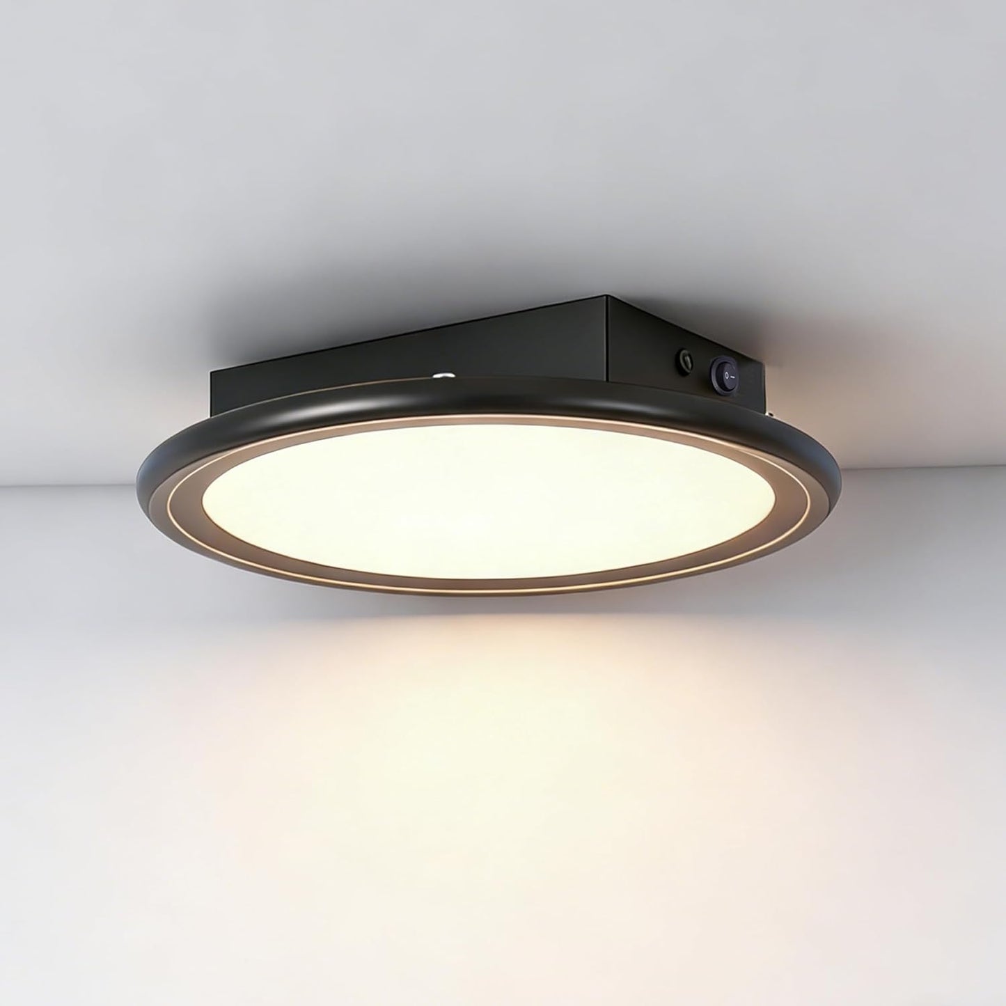 12V RV 10Inch Super Slim LED Pendant Ceiling Light Fixture, 12V RV Interior Light Fixture with On&Off Switch, 12Volt Ceiling Mount Light, Dimmable, 4000K for Motorhome Camper Trailer