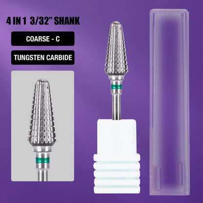 1Pc Nail Drill Bit Rotate Burr Milling Nail Cutter Bits Electric Drill Machine for Manicure Pedicure Tools