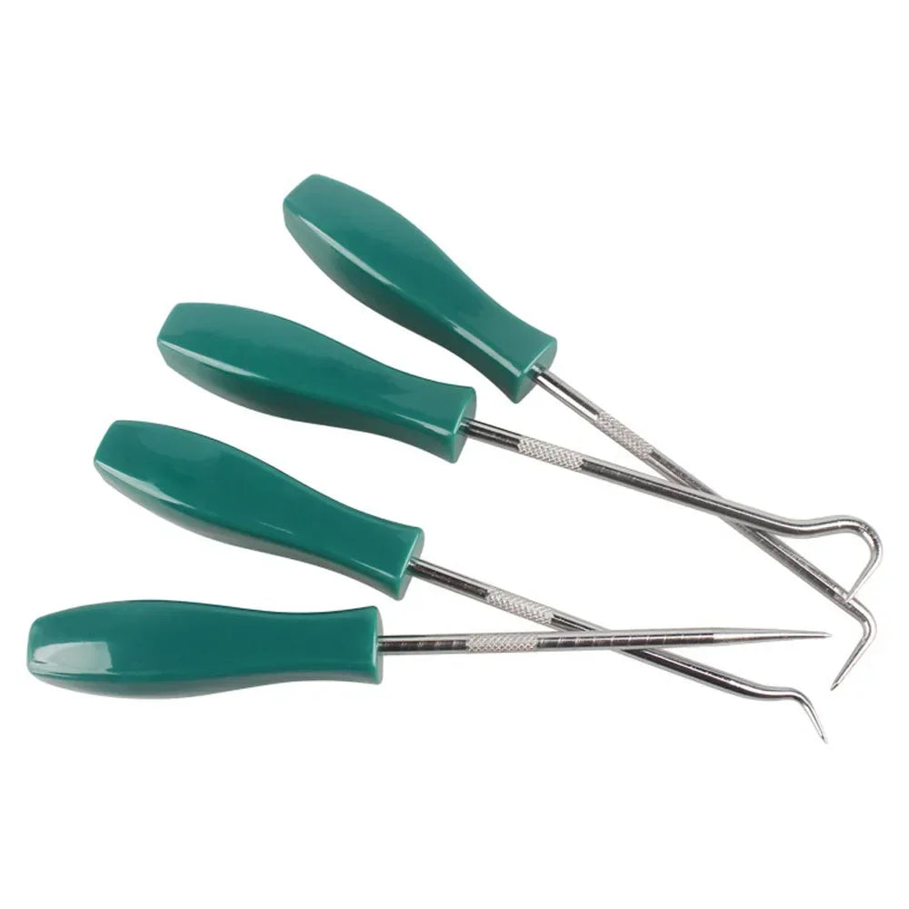 Hot Sale 4Pcs 135Mm Car Auto Vehicle Oil Seal Screwdrivers Set O-Ring Seal Gasket Puller Remover Pick Hooks Repair Tools for Car
