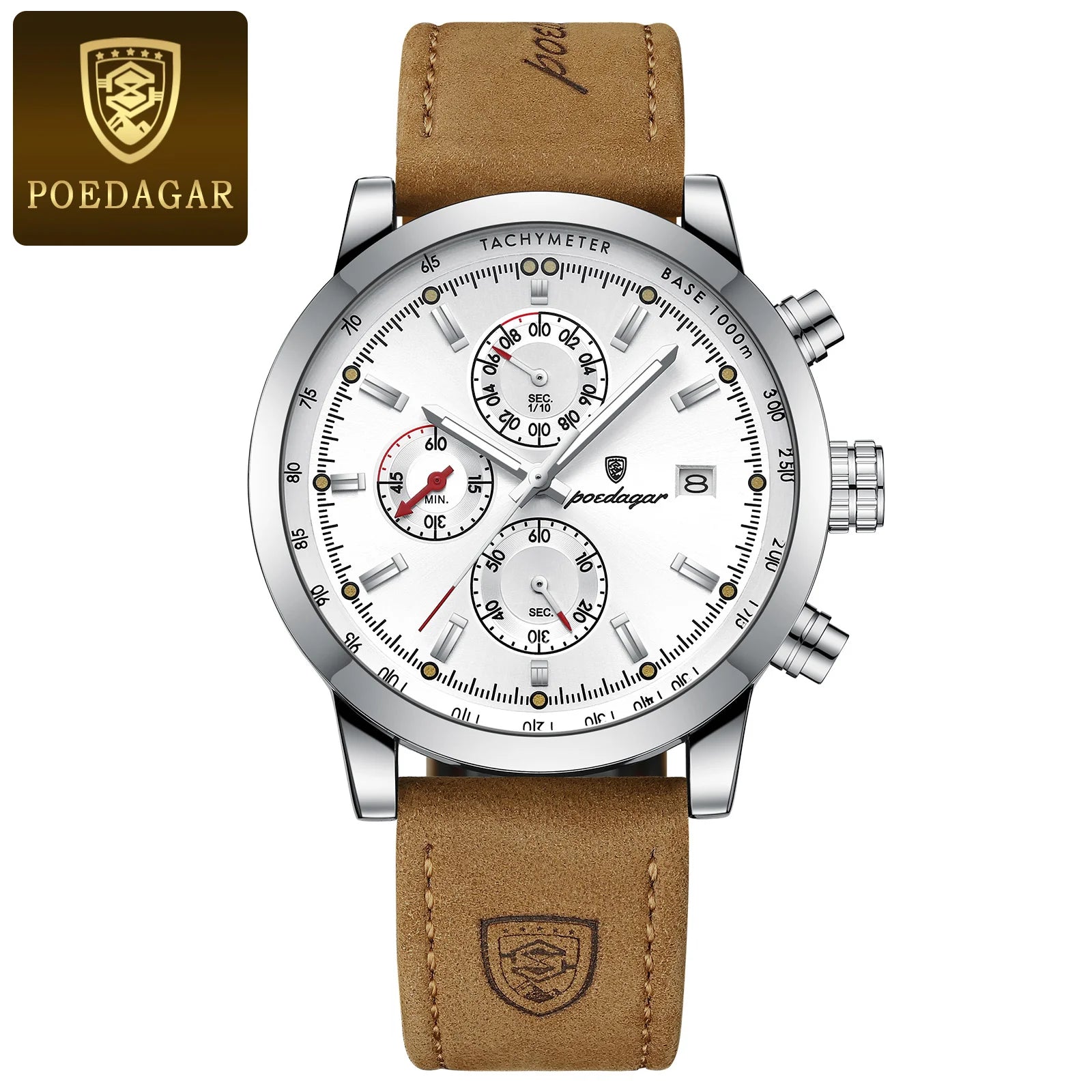 Luxury Wristwatch for Man Waterproof Luminous Chronograph Date Men Watch Sports Leather Men'S Quartz Watches Male Reloj
