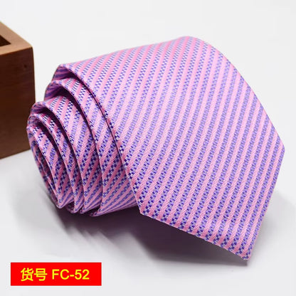 67 Styles Men'S Ties Solid Color Stripe Flower Floral 7-8Cm Jacquard Necktie Accessories Daily Wear Cravat Wedding Party Gift