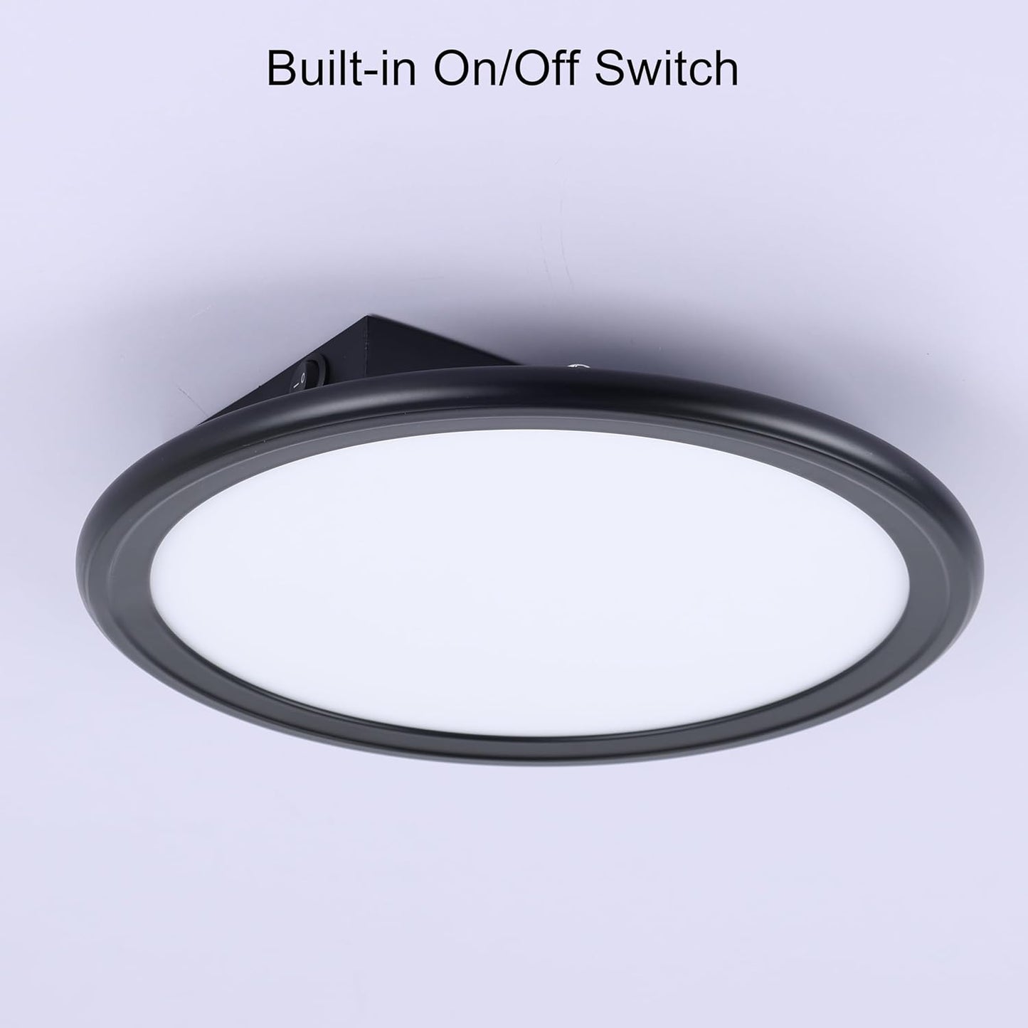 12V RV 10Inch Super Slim LED Pendant Ceiling Light Fixture, 12V RV Interior Light Fixture with On&Off Switch, 12Volt Ceiling Mount Light, Dimmable, 4000K for Motorhome Camper Trailer