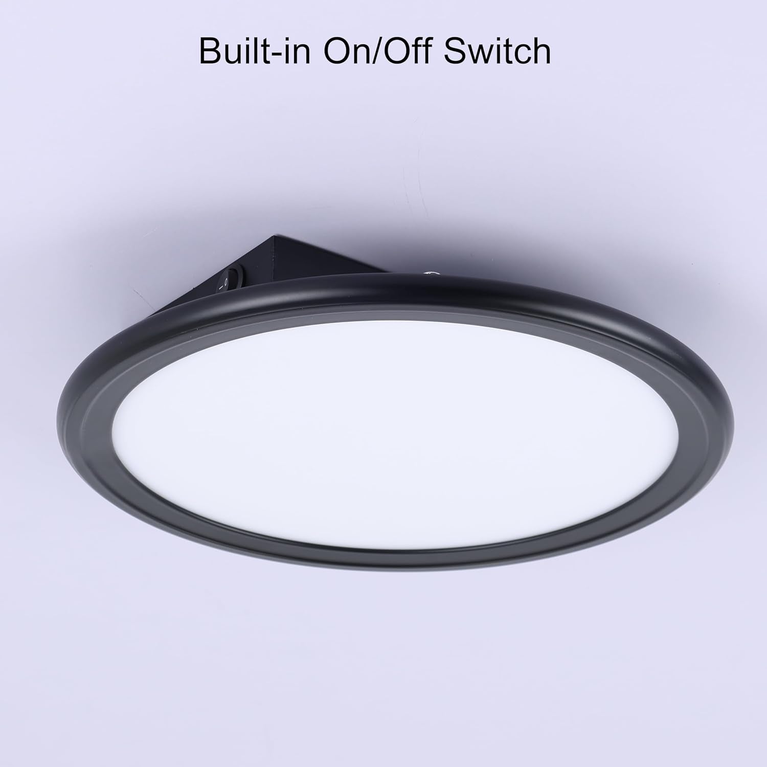 12V RV 10Inch Super Slim LED Pendant Ceiling Light Fixture, 12V RV Interior Light Fixture with On&Off Switch, 12Volt Ceiling Mount Light, Dimmable, 4000K for Motorhome Camper Trailer