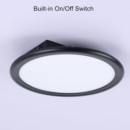 12V RV 10Inch Super Slim LED Pendant Ceiling Light Fixture, 12V RV Interior Light Fixture with On&Off Switch, 12Volt Ceiling Mount Light, Dimmable, 4000K for Motorhome Camper Trailer